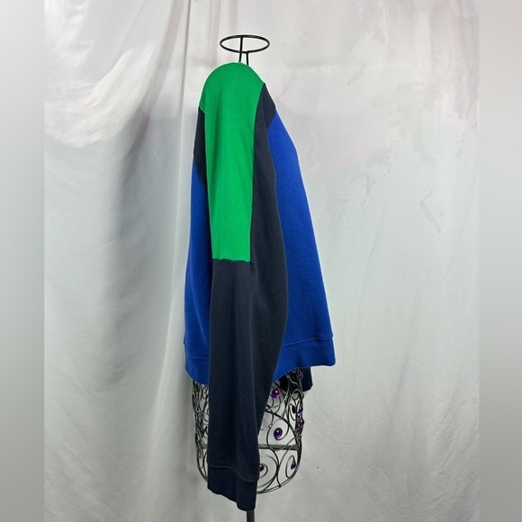 Lauren Ralph Lauren green and blue cropped sweatshirt size XL - Picture 7 of 9